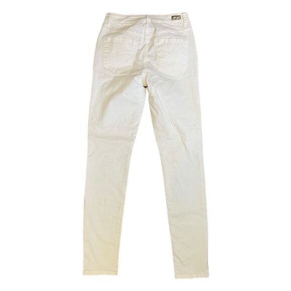 Aeropostale Tokyo Darling Skinny Jeans White Wash Stretch Denim High Waisted 2 - Picture 3 of 7
